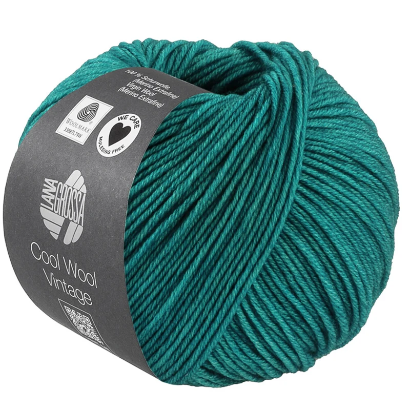 Lana Grossa Cool Wool Vintage 94 Petrolgrön