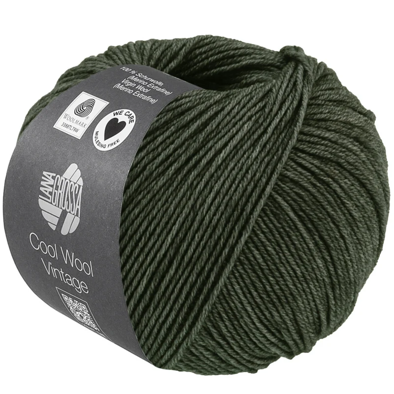 Lana Grossa Cool Wool Vintage 93 Skogsgrön