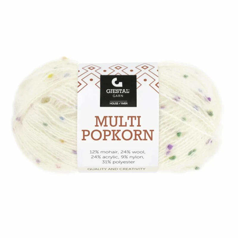 Gjestal Multi Popkorn 501 Vit