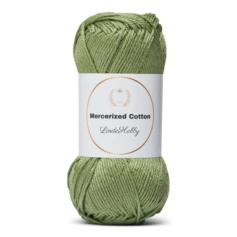LindeHobby Mercerized Cotton 20 Olivengrön