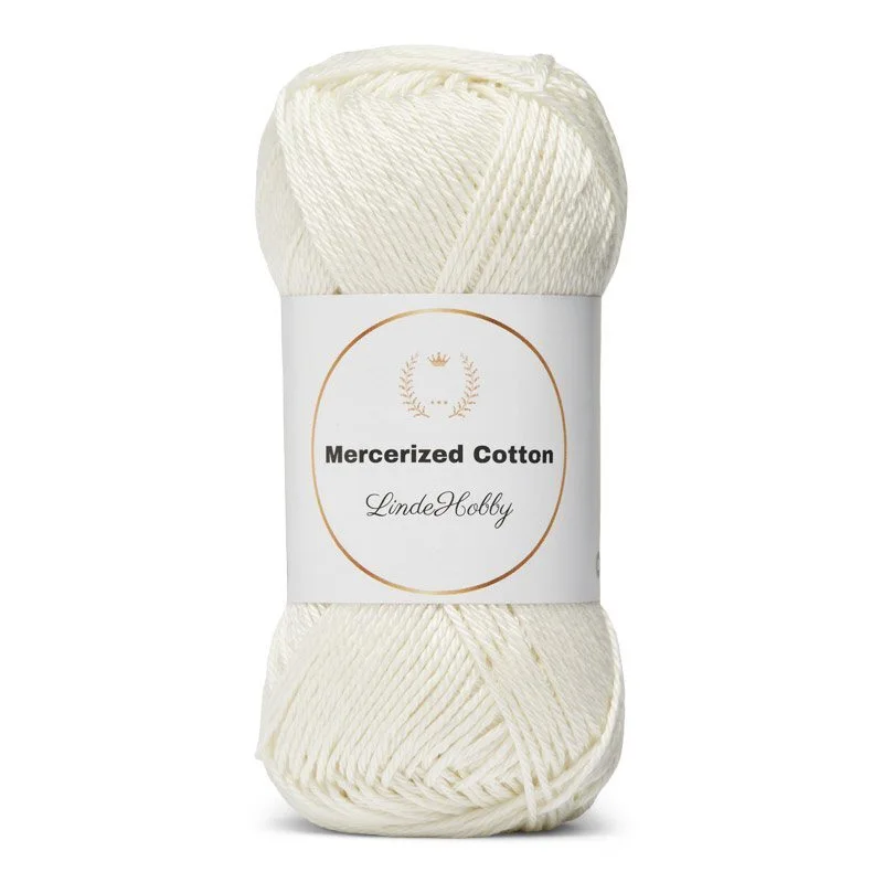 LindeHobby Mercerized Cotton 30 Naturvit