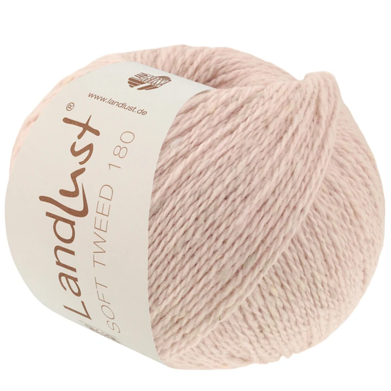 Lana Grossa Landlust Soft Tweed 180 131 Ljusrosa melerad