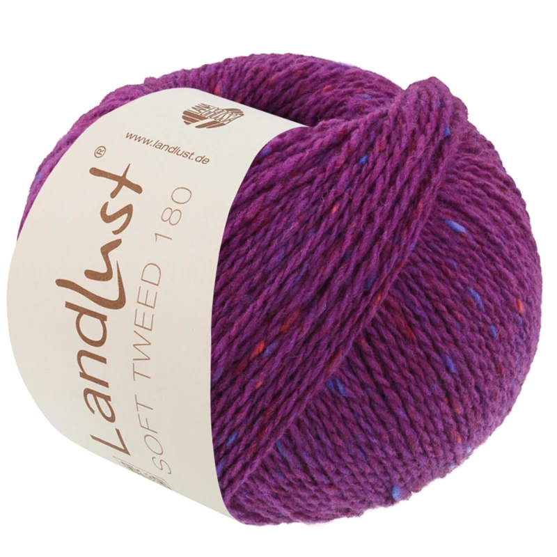 Lana Grossa Landlust Soft Tweed 180 133 Violett melerad