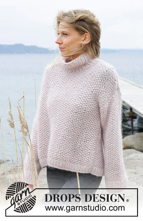 243-16 Dandelion Wish Sweater by DROPS Design