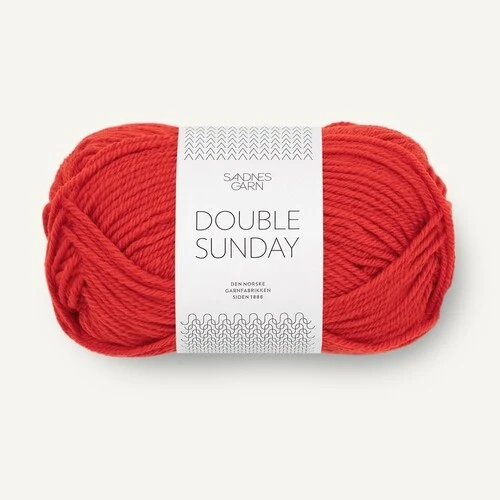 Sandnes Double Sunday 4018 Scarlet Red