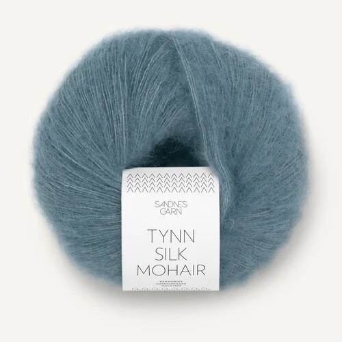 Sandnes Tynn Silk Mohair →552 Isblå