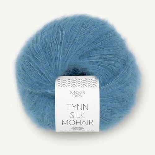 Sandnes Tynn Silk Mohair 6042 Mörk himmelblå