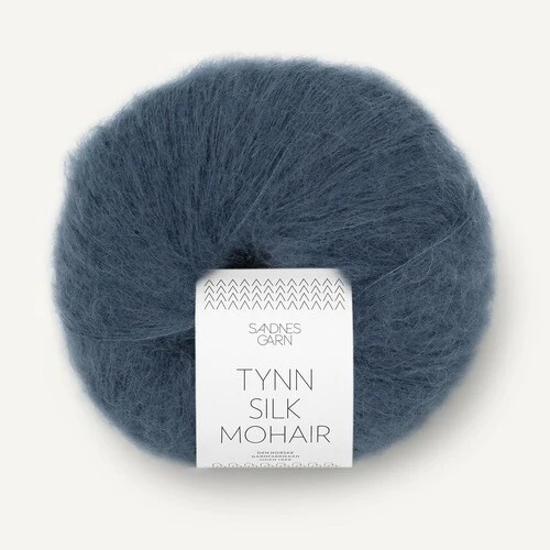 Sandnes Tynn Silk Mohair 6081 Djupblå