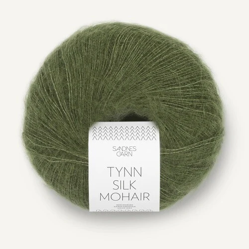 Sandnes Tynn Silk Mohair 9062 Olivgrön