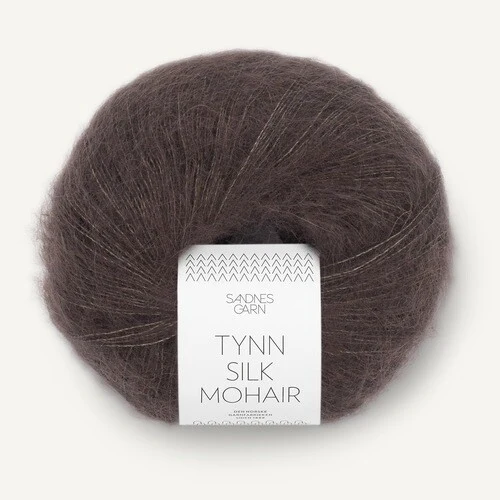 Sandnes Tynn Silk Mohair 3880 Mörk choklad