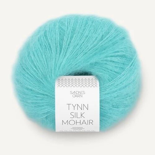 Sandnes Tynn Silk Mohair 7213 Blå turkos