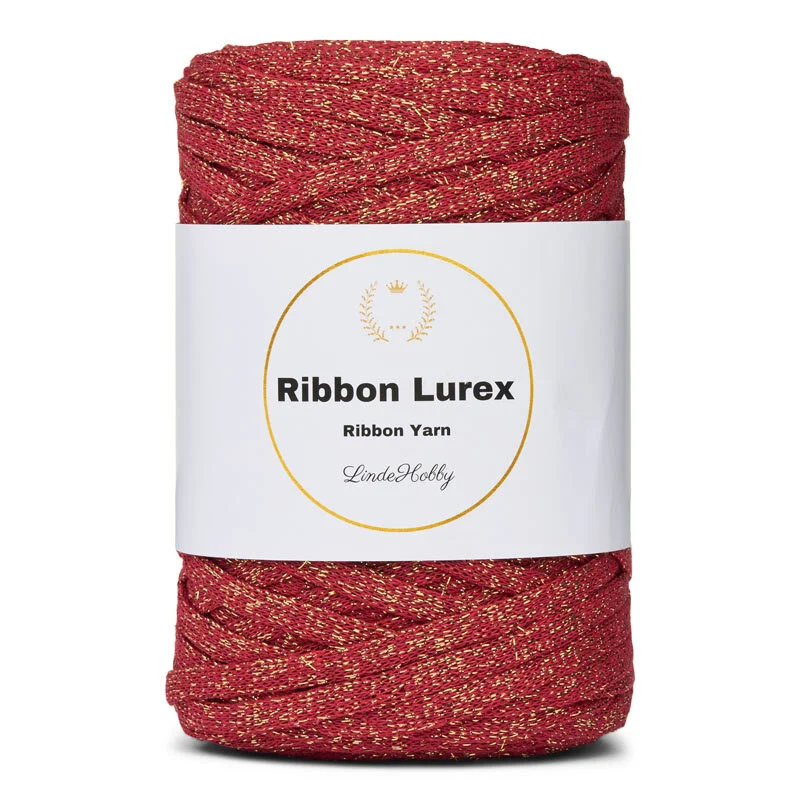 LindeHobby Ribbon Lurex 07 Red Gold