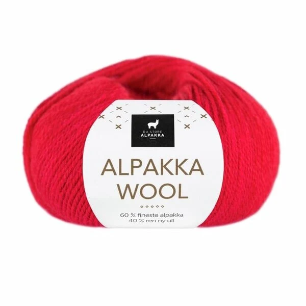 Du Store Alpakka Wool 564 Klar röd