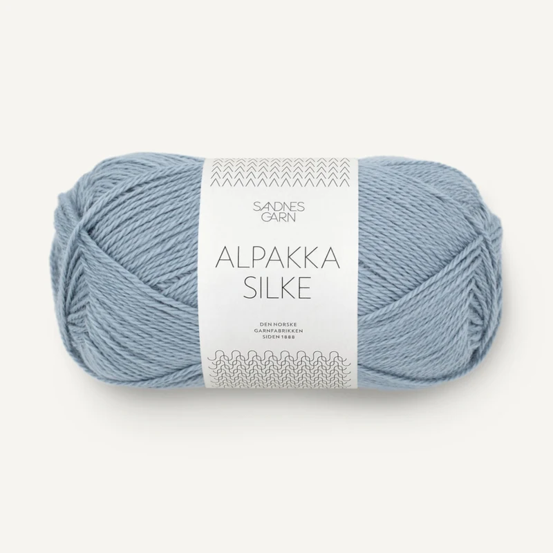 Sandnes Alpakka Silke 6041 Dammig Blå