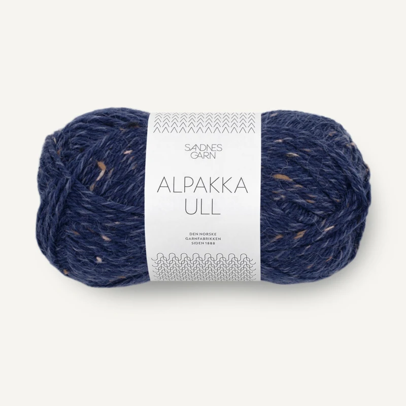 Sandnes Alpakka Ull 5585 Marinblå Tweed