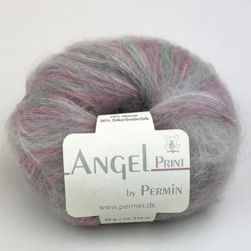 Permin Angel Print 71 Stockrosor