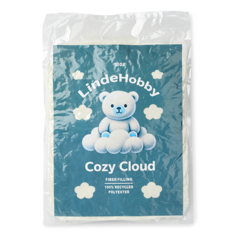 LindeHobby Cozy Cloud Återvunnen Fyllnadsvadd 500 g