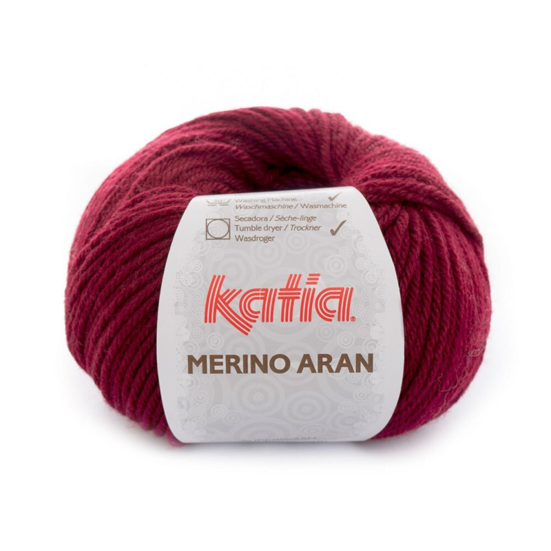 Katia Merino Aran 023 Mörk bordeaux