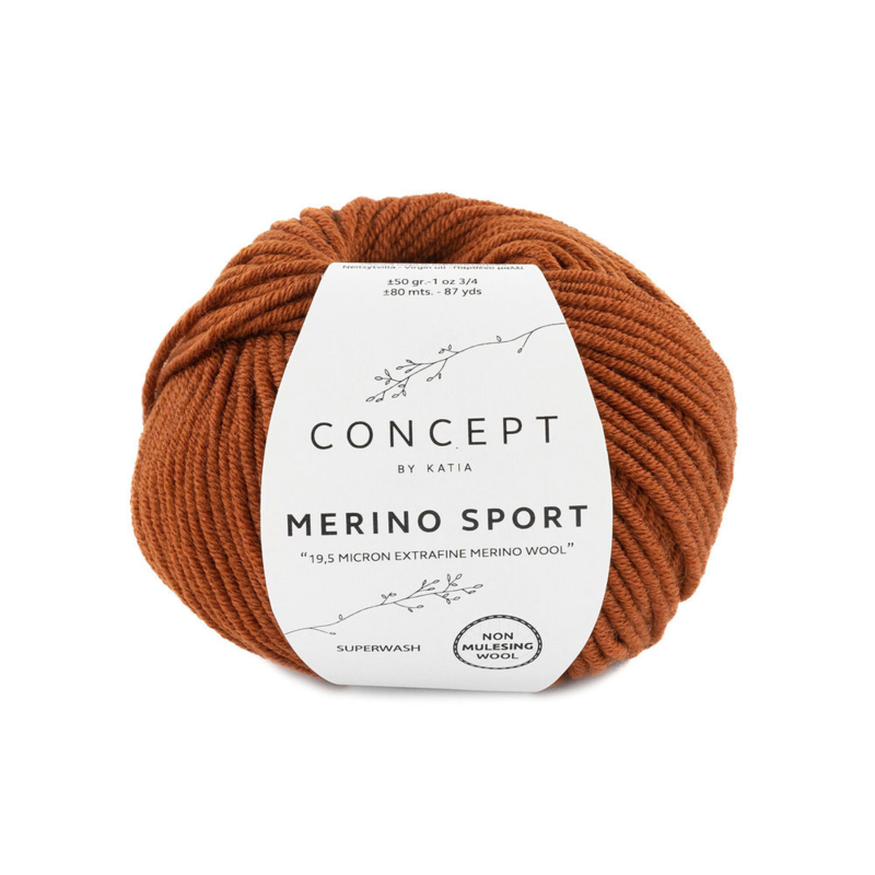 Katia Concept Merino Sport 042 Terrabrun