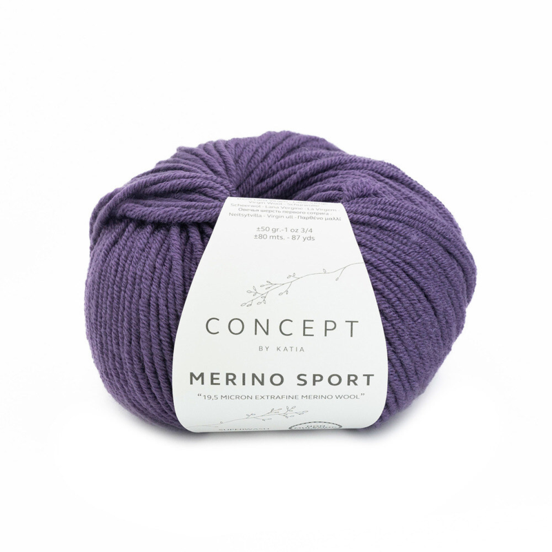 Katia Concept Merino Sport 071 Mörk lila