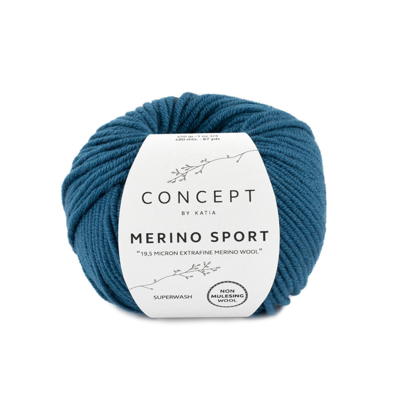 Katia Concept Merino Sport 033 Mörk turkos