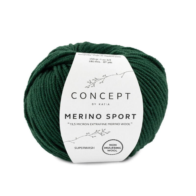 Katia Concept Merino Sport 054 Skogsgrön