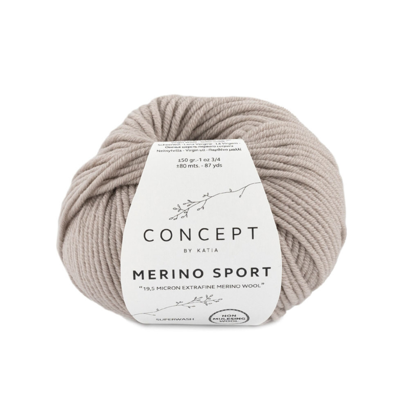 Katia Concept Merino Sport 010 Mellanbeige