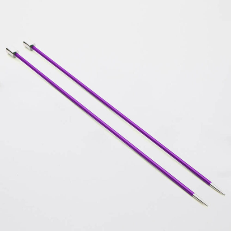 KnitPro Zing enkelspetsade stickset 25 cm / 10"  4.50 mm