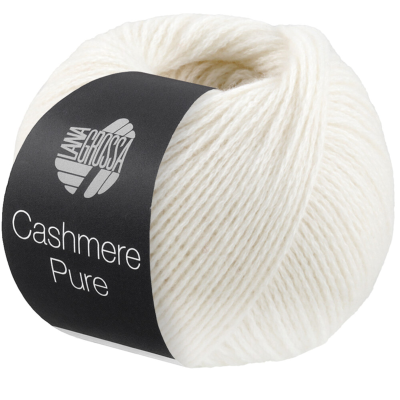 Lana Grossa Cashmere Pure 09 Vit