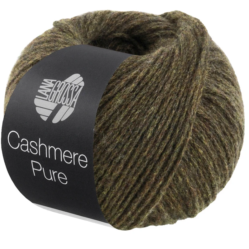 Lana Grossa Cashmere Pure 32 Mörk oliv