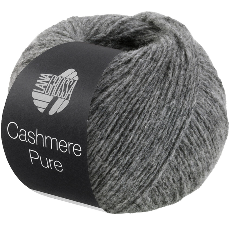 Lana Grossa Cashmere Pure 06 Gråmelerad