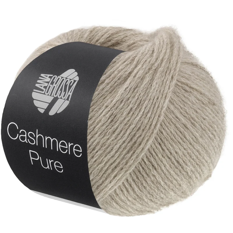 Lana Grossa Cashmere Pure 35 Gråbeige