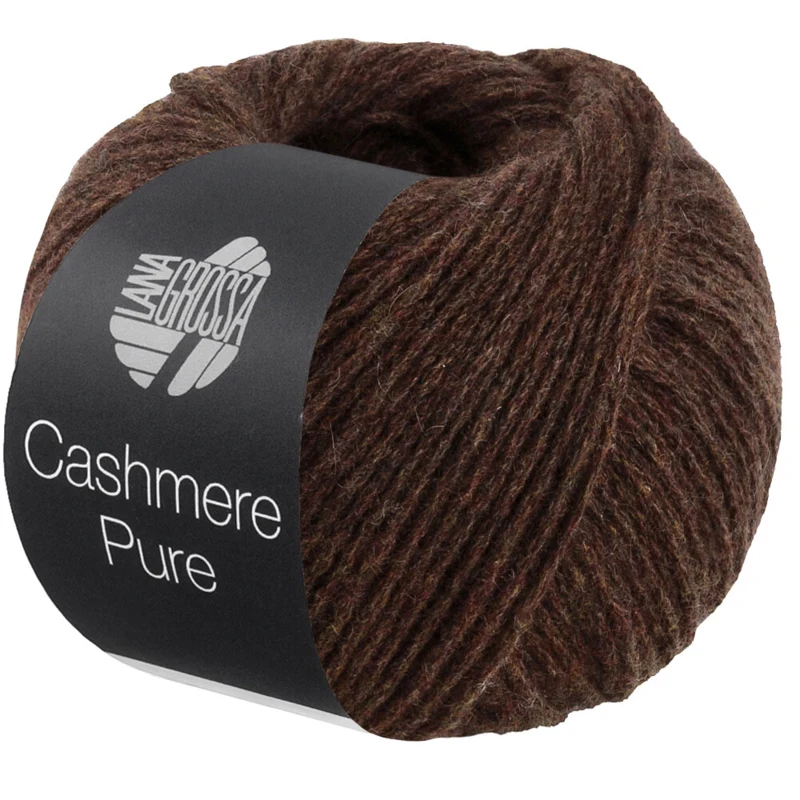 Lana Grossa Cashmere Pure 37 Mörkbrun