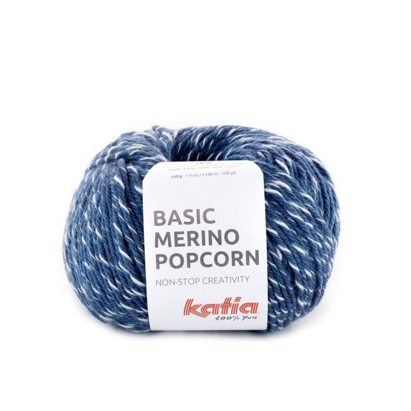 Katia Basic Merino Popcorn 101 Jeans-vit