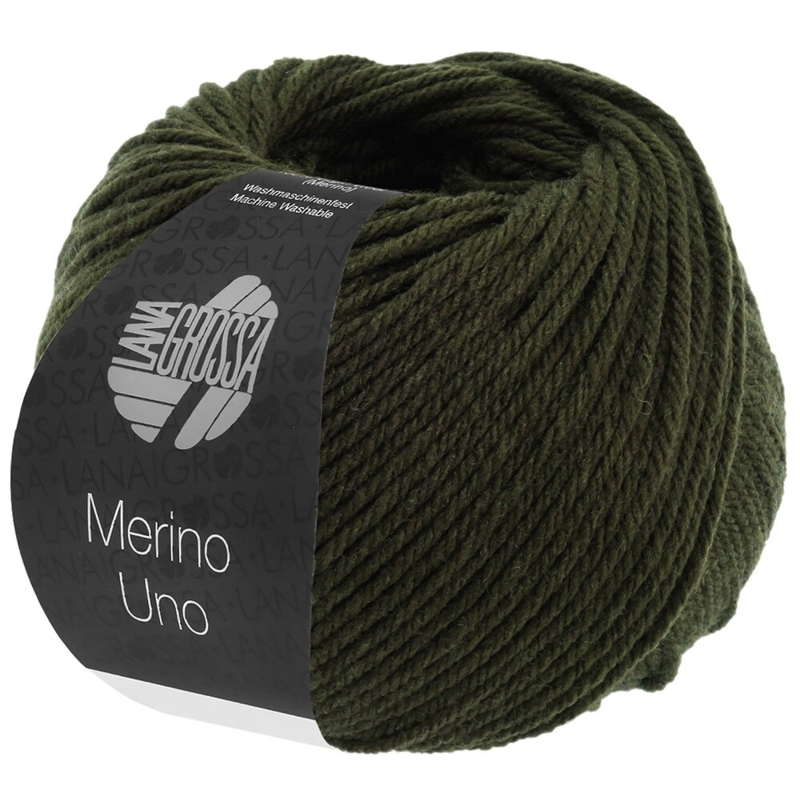 Lana Grossa Merino Uno 72 Svartgrön