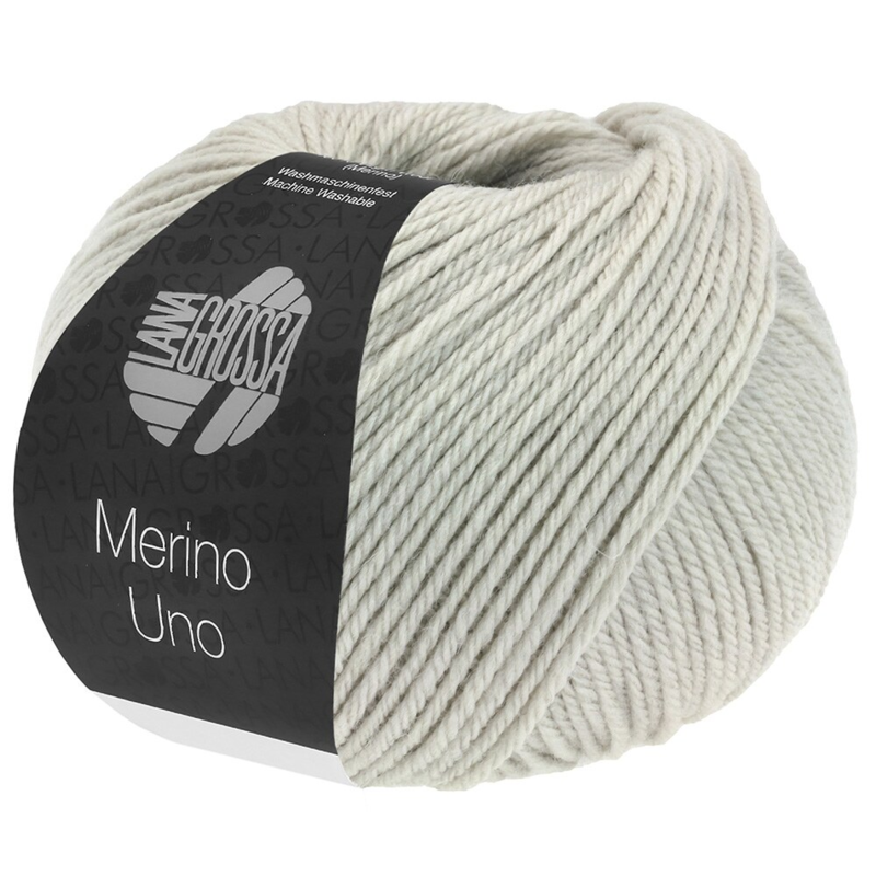 Lana Grossa Merino Uno 75 Silvergrå