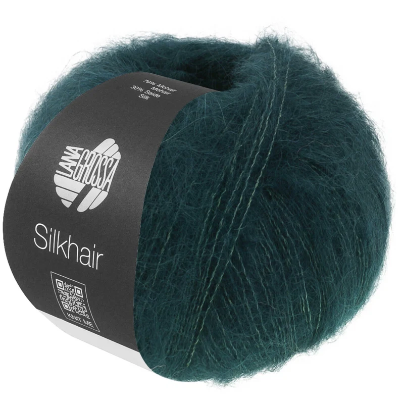 Lana Grossa Silkhair 231 Svartgrön