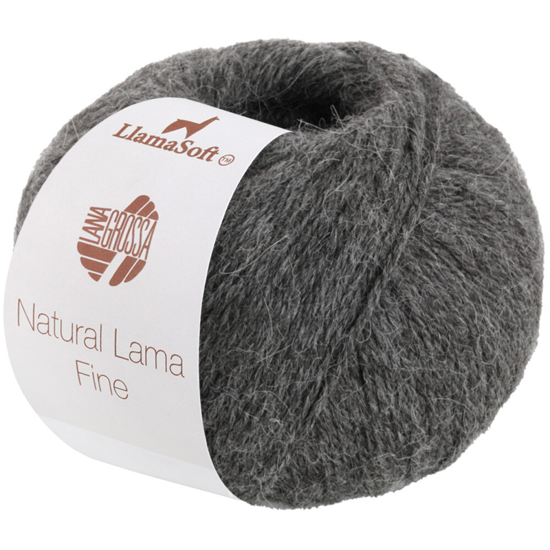 Lana Grossa Natural Lama Fine 114 Gråbrun