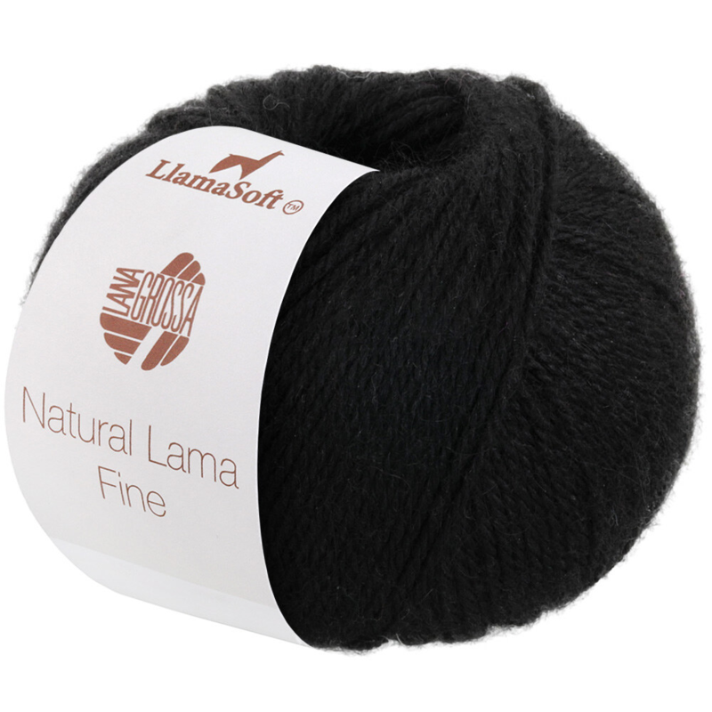 Lana Grossa Natural Lama Fine 108 Svart