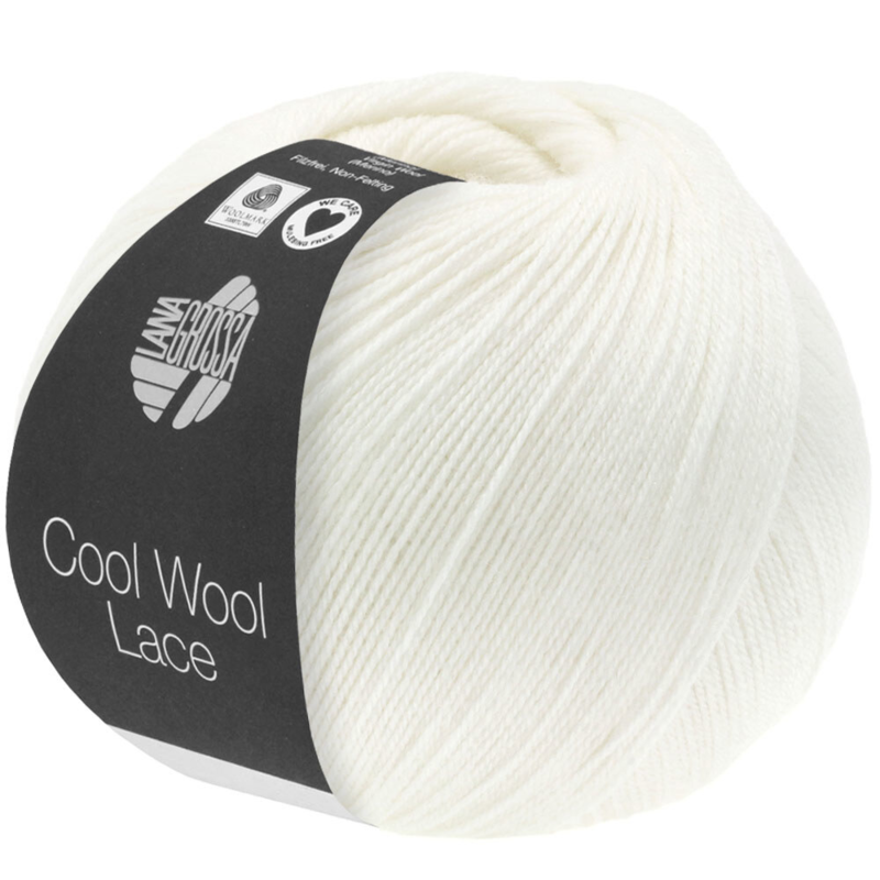 Lana Grossa Cool Wool Lace 28 Vit