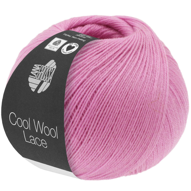 Lana Grossa Cool Wool Lace 52 Ljusrosa