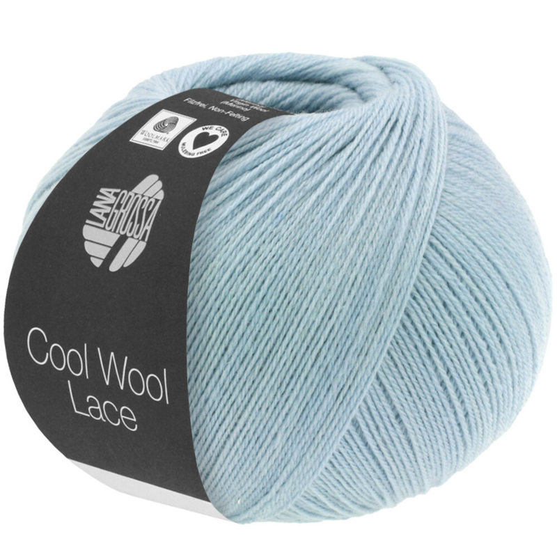 Lana Grossa Cool Wool Lace 34 Pastellblå