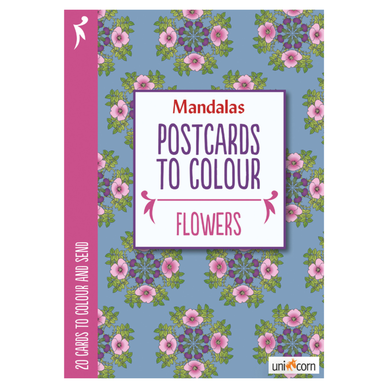 Mandalas Postcards to Colour - FLOWERS