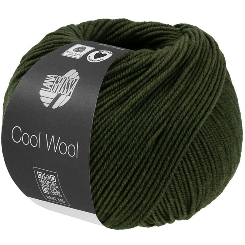 Lana Grossa Cool Wool Mélange 1495 Vadmalsgrön melerad