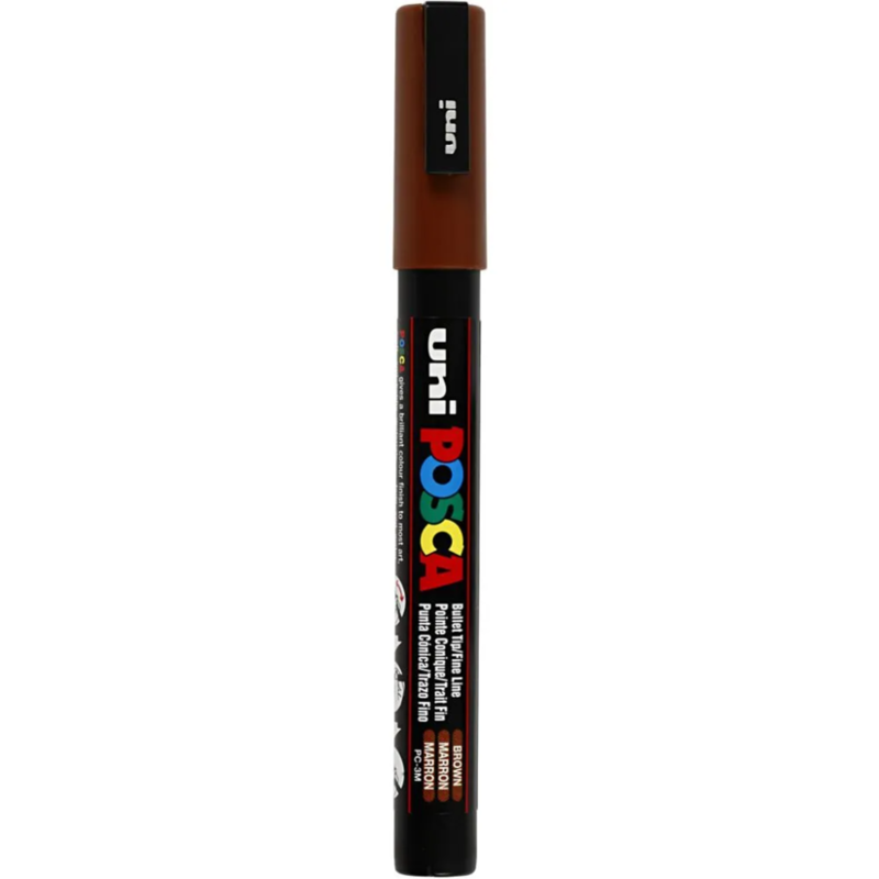 Posca Tusch, 0,9-1,3 mm, 1 st. Brun