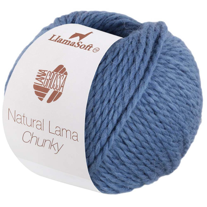 Natural Lama Chunky 05 Duvblå