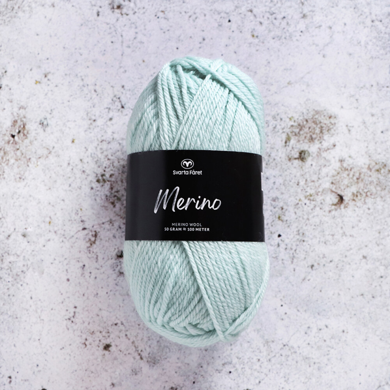 Svarta Fåret Merino 08 Touch av mint