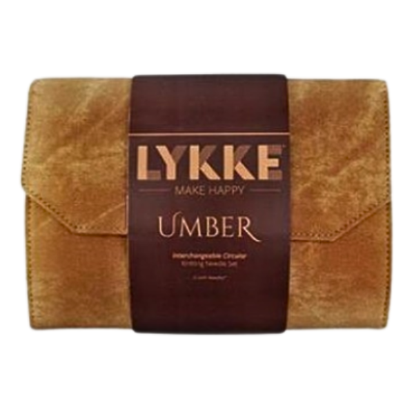 LYKKE Utbytbara Rundstickor Set Umber, Tan, 13 cm