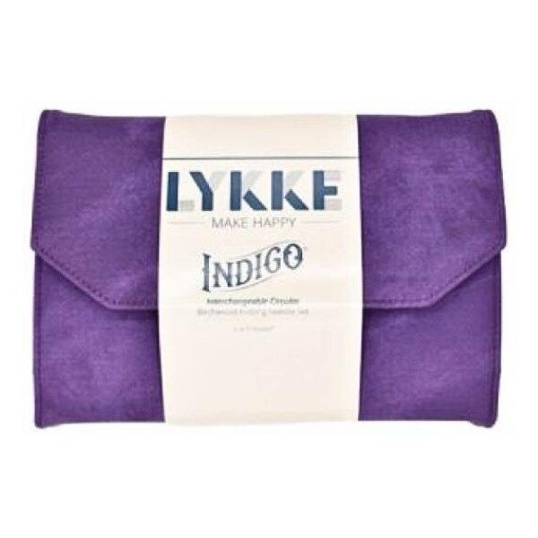 LYKKE Utbytbara Rundstickor Set Indigo, Violet, 13 cm