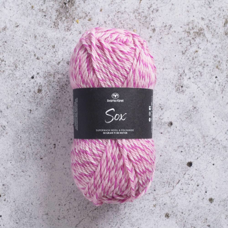 Svarta Fåret Sox 50 g 010 Naturlig fuchsiagodis